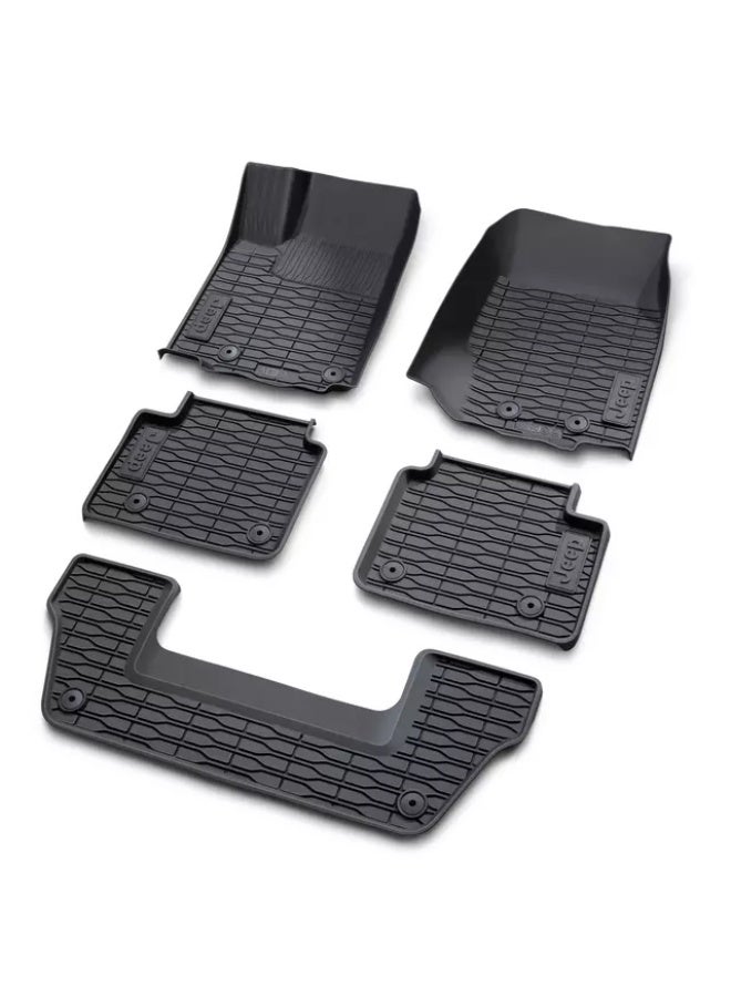 Mopar - All Weather Floor Mats Full Kit For Three Row Models for Jeep Grand Cherokee W4 (2024:Present)